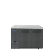Atosa SBB48GRAUS2 48" Black Shallow Depth Back Bar Cooler, 11.5 Cu. Ft.