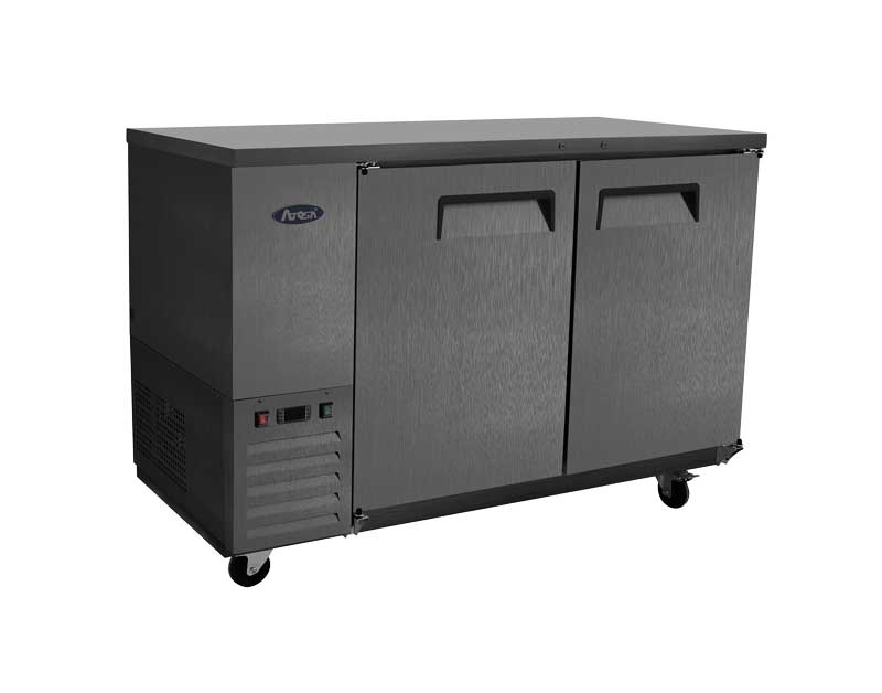 ATOSA SBB48GRAUS2 — 48″ Black Shallow Depth Back Bar Cooler, (Black Exterior), 11.5 Cu. Ft.