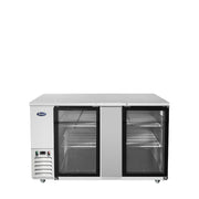 Atosa SBB69GGRAUS1 69" Shallow Depth Back Bar Cooler with Glass Doors, 18.6 Cu. Ft.