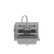 Atosa SH17SL 17" Stainless Hand Sink with Left Splashguard Product Image