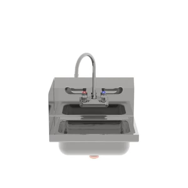 Atosa SH17SL 17" Stainless Hand Sink with Left Splashguard Product Image
