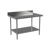 Atosa ST2436ECB4 36″×24″ Stainless Steel Work Table with 4" Backsplash Product Image