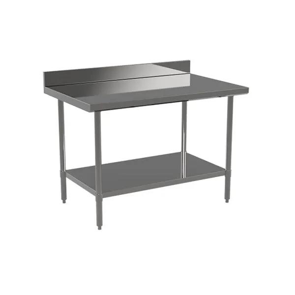 Atosa ST2436ECB4 36″×24″ Stainless Steel Work Table with 4" Backsplash Product Image