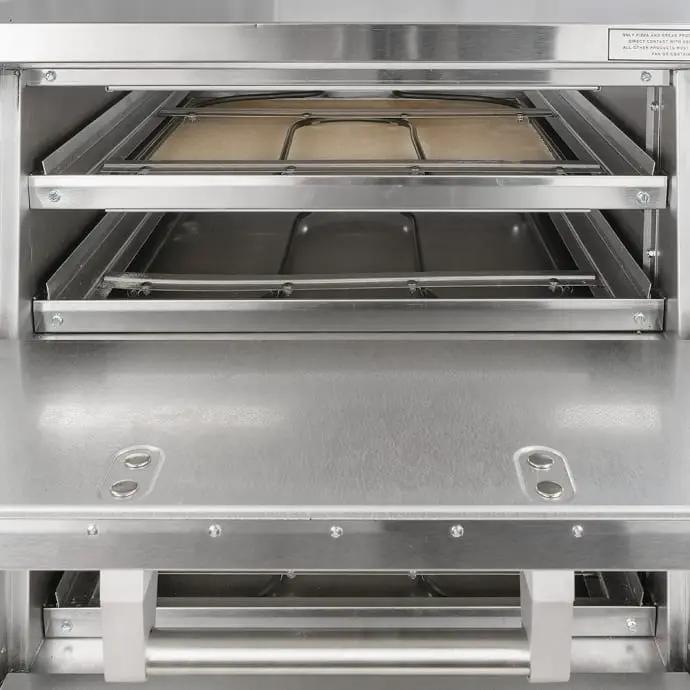 Bakers Pride DP-2BL HearthBake Countertop Double Multi-Purpose Deck Oven - 208v by Bakers Pride (bakers-pride-dp-2bl-hearthbake-countertop-double-multi-purpose-deck-oven-208v)