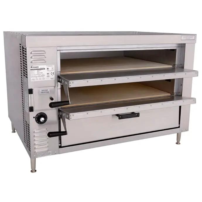 Bakers Pride GP-61 HearthBake Countertop Double Multi-Purpose Deck Oven - Natural Gas by Bakers Pride (bakers-pride-gp-61-hearthbake-countertop-double-multi-purpose-deck-oven-natural-gas)