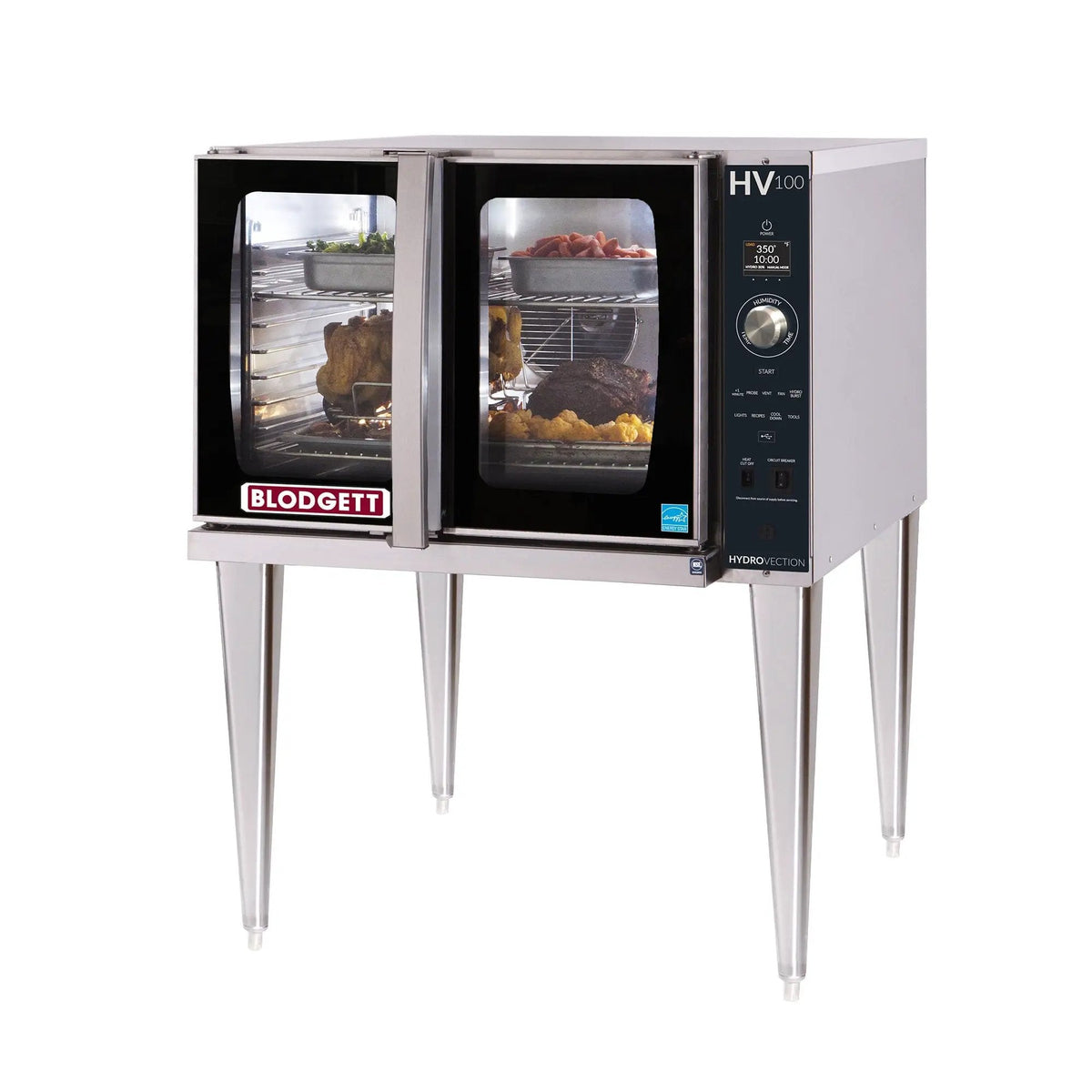 Blodgett HV-100E HydroVection™ Single Full Size Electric Convection Oven - 15kW, 208v/3ph by Blodgett (blodgett-hv-100e-hydrovection™-single-full-size-electric-convection-oven-15kw-208v-3ph)