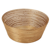 Gold Wire Round Bread Basket - 6 Inch.