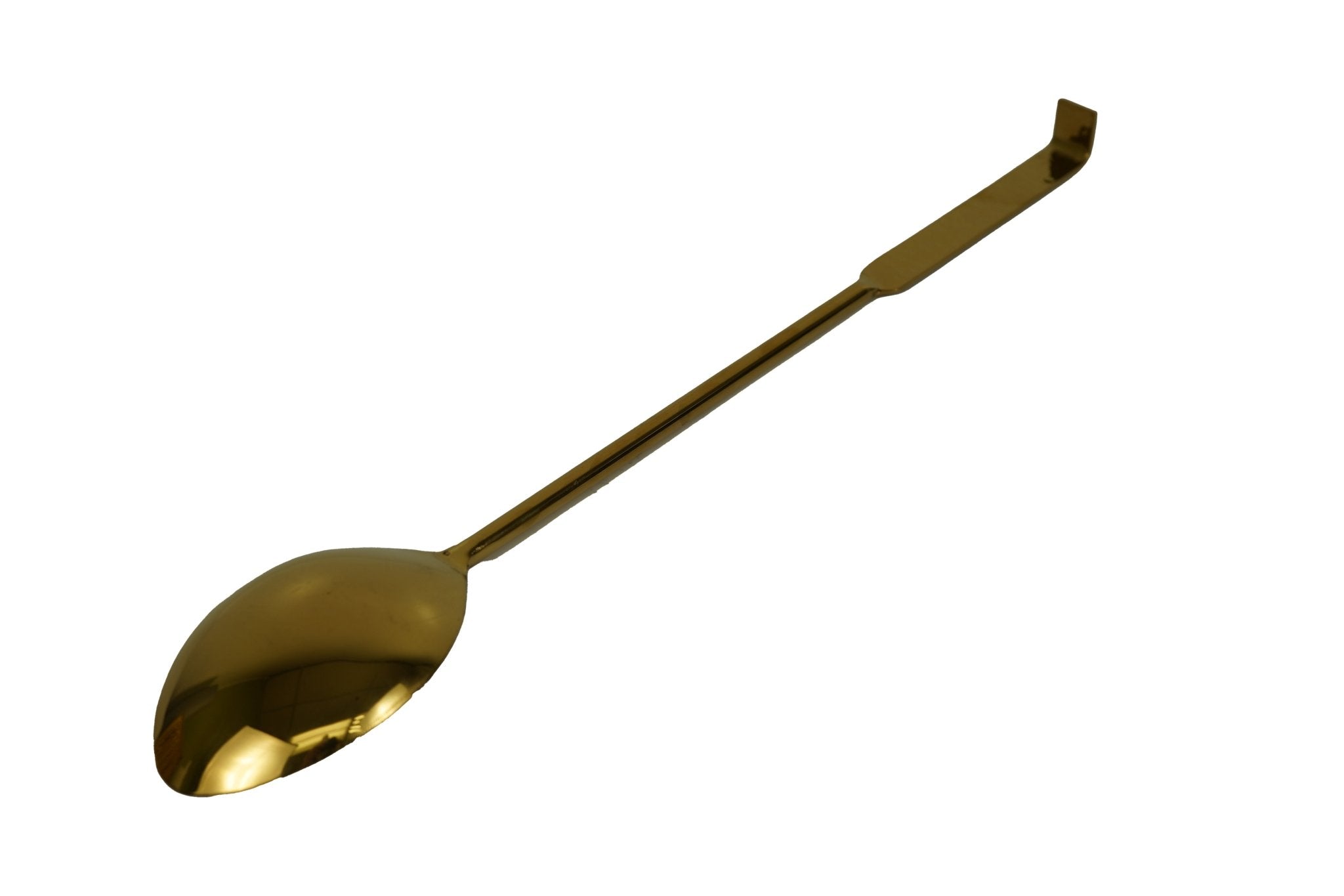 Gold Stainless Steel Buffet Ladle spoon - Oval - 15 Inches