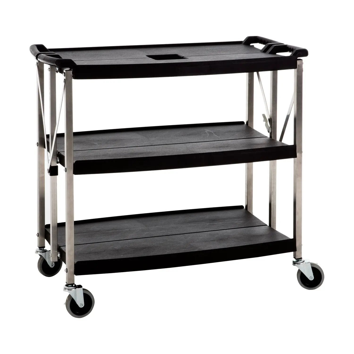 CAC China BTCF-39S Utility Cart Foldable 3-Tier 39x20-3/4x36"H Case Pack of 1 by CAC China (cac-china-btcf-39s-utility-cart-foldable-3-tier-39x20-3-4x36h-case-pack-of-1)