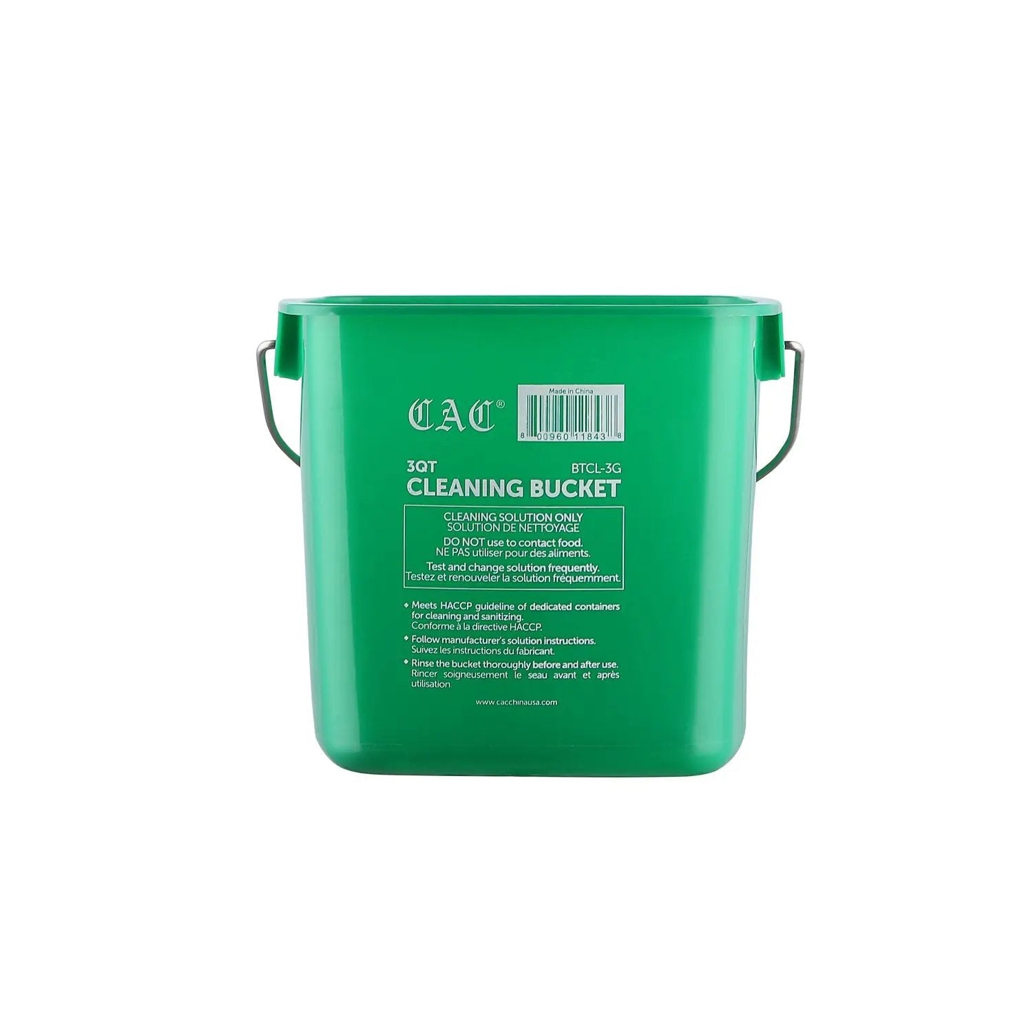 CAC China BTCL-3G Bucket Cleaning Green 3QT Case Pack of 12 by CAC China (cac-china-btcl-3g-bucket-cleaning-green-3qt-case-pack-of-12)