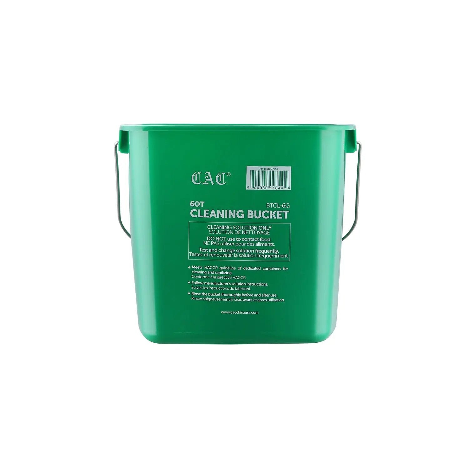 CAC China BTCL-6G Bucket Cleaning Green 6QT Case Pack of 12 by CAC China (cac-china-btcl-6g-bucket-cleaning-green-6qt-case-pack-of-12)