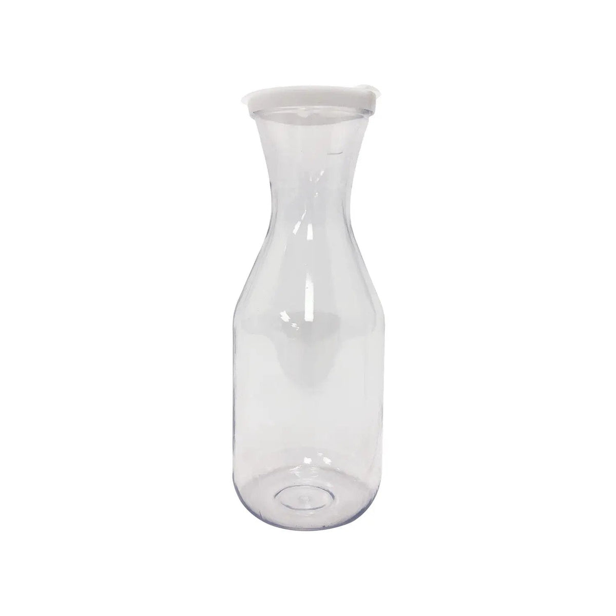 CAC China DCTL-10 1 Qt. Clear Plastic Beverage Decanter with Cover Product Image