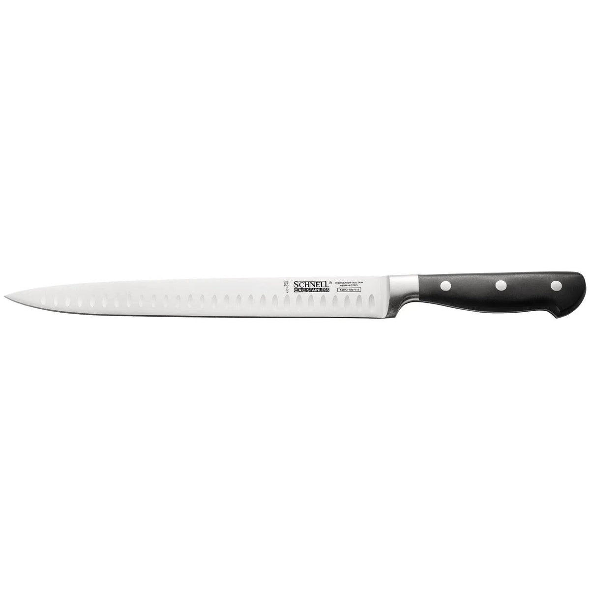 CAC China KFCV-G101 Schnell Carving Knife 10", Granton Edge Case Pack of 6/36 by CAC China (cac-china-kfcv-g101-schnell-carving-knife-10-granton-edge-case-pack-of-6-36)