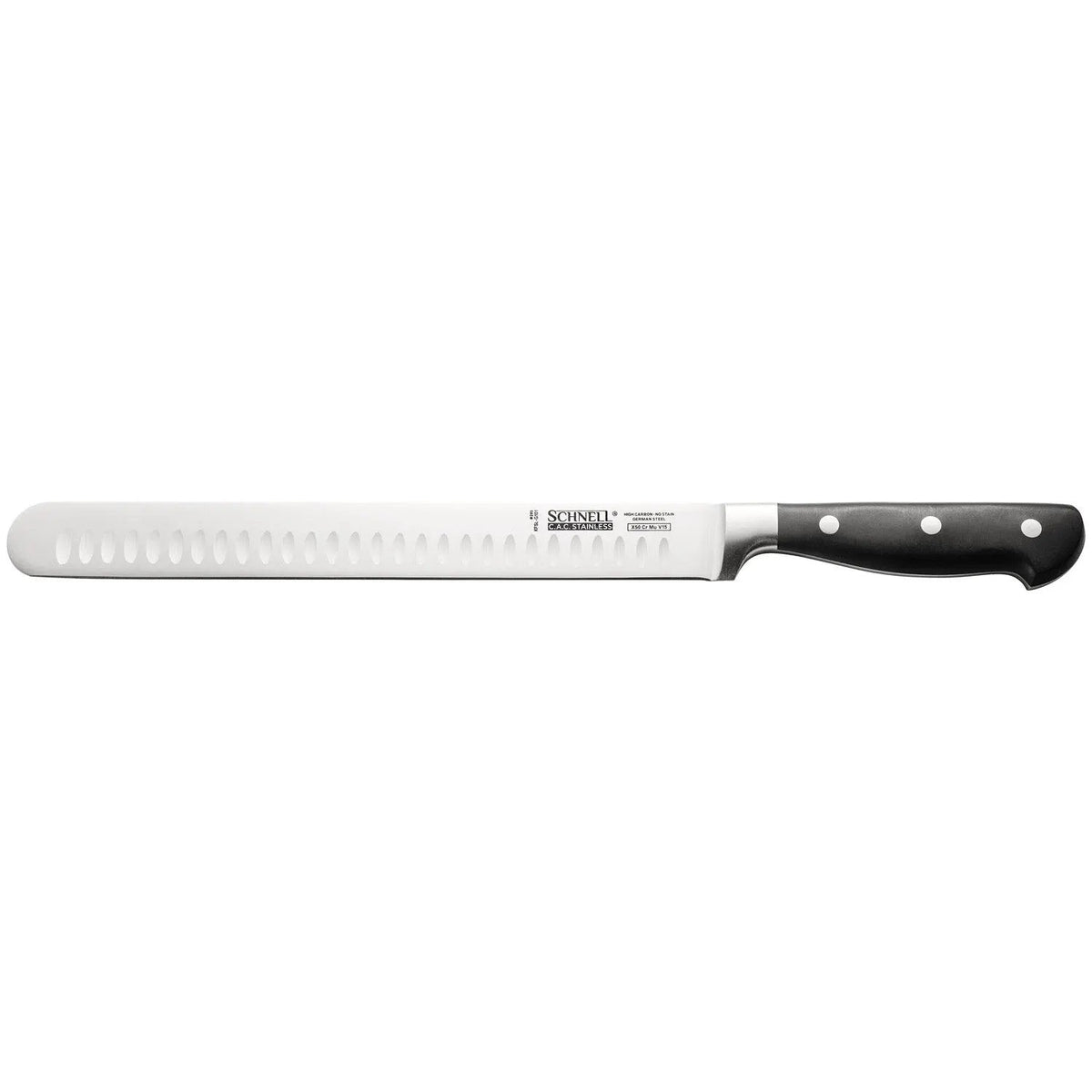 CAC China KFSL-G101 Schnell Slicing Knife 10", Granton Edge Case Pack of 6/36 by CAC China (cac-china-kfsl-g101-schnell-slicing-knife-10-granton-edge-case-pack-of-6-36)