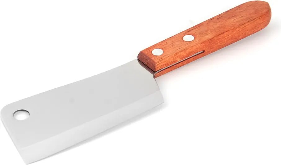 CAC China KMCW-42 3-5/8" Mini Cleaver with Wooden Handle Product Image