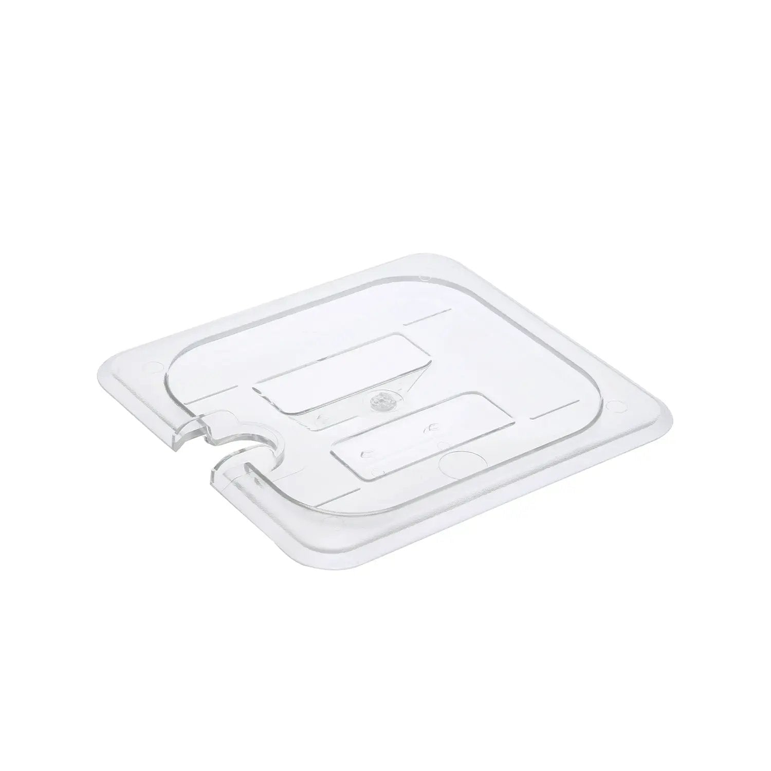 CAC China PCSL-SC Cover PC Food Pan Notched 1/6 Size Case Pack of 12/72 by CAC China (cac-china-pcsl-sc-cover-pc-food-pan-notched-1-6-size-case-pack-of-12-72)