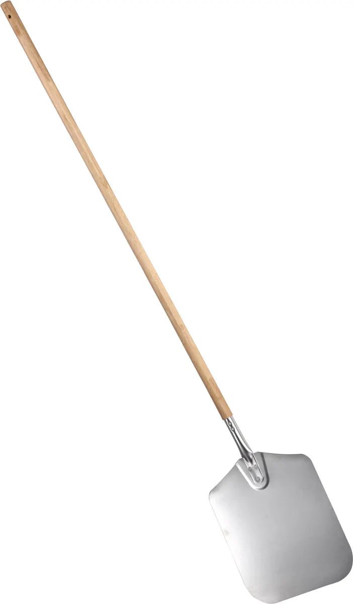 CAC China PPLA-1214E 12" x 14" Aluminum Pizza Peel, 64" Long Product Image