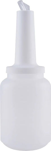 CAC China PRBT-2WT 2 Qt White Pour Bottle with Spout & Lid Product Image