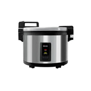 CAC China RCWM-30H RiceAce 30-Cup Electric Rice Cooker and Warmer with Hinged Lid, Silver Stainless Steel