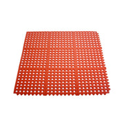 CAC China RMAT-33RD Floor Mat Rubber Interlocking Red 3x3' Case Pack of 1 by CAC China (cac-china-rmat-33rd-floor-mat-rubber-interlocking-red-3x3-case-pack-of-1)