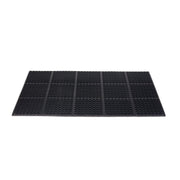 CAC China RMAT-35BK 3' x 5' Black Rubber Floor Mat, Straight Edge Product Image