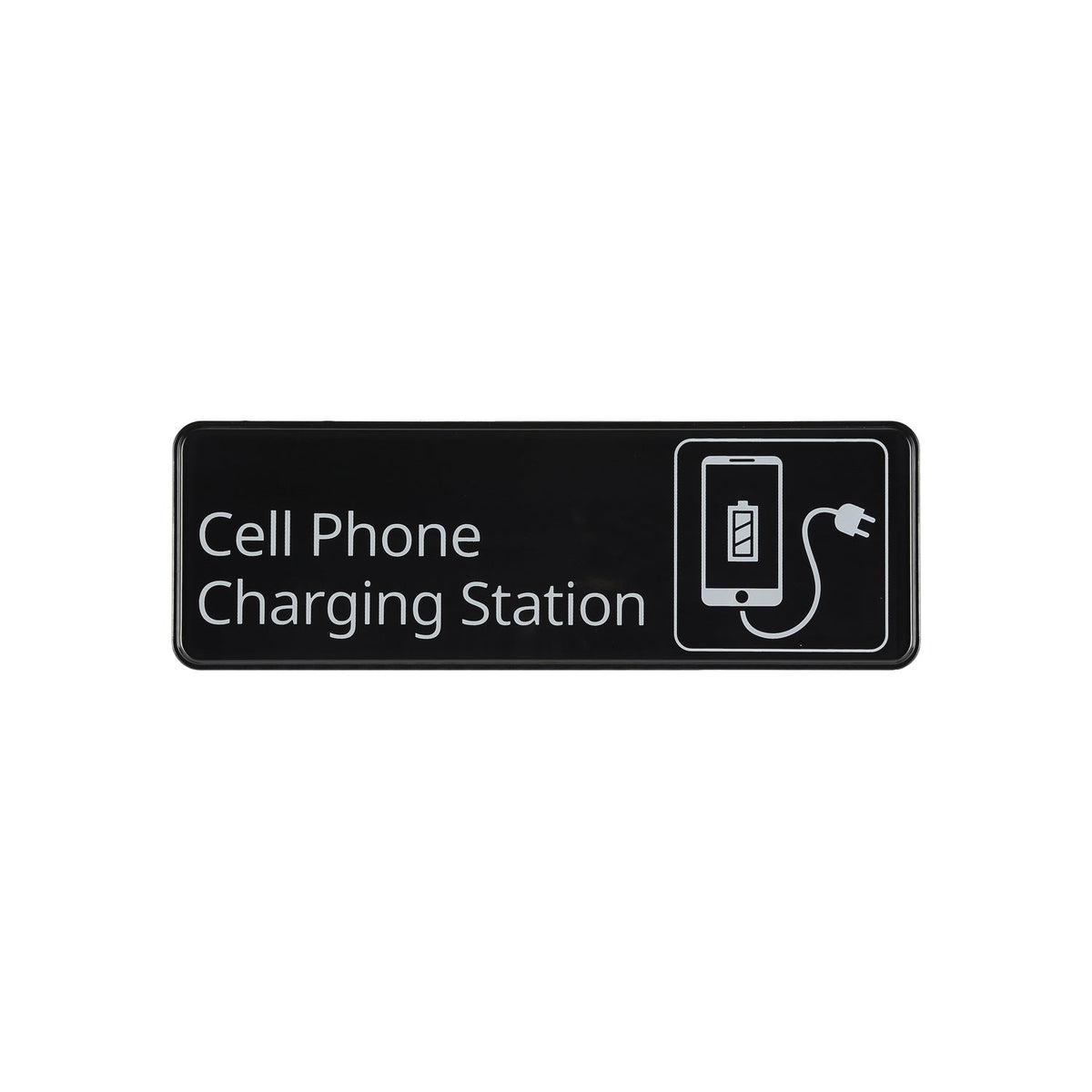 CAC China SCE3-CG10 9" x 3" Cell Phone Charging Station Sign Product Image