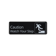 CAC China SCE3-CT22 9" x 3" Caution Watch Your Step Sign Product Image