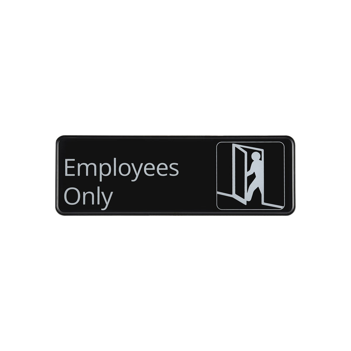 CAC China SCE3-EE05 9" x 3" Employee Only Sign Product Image