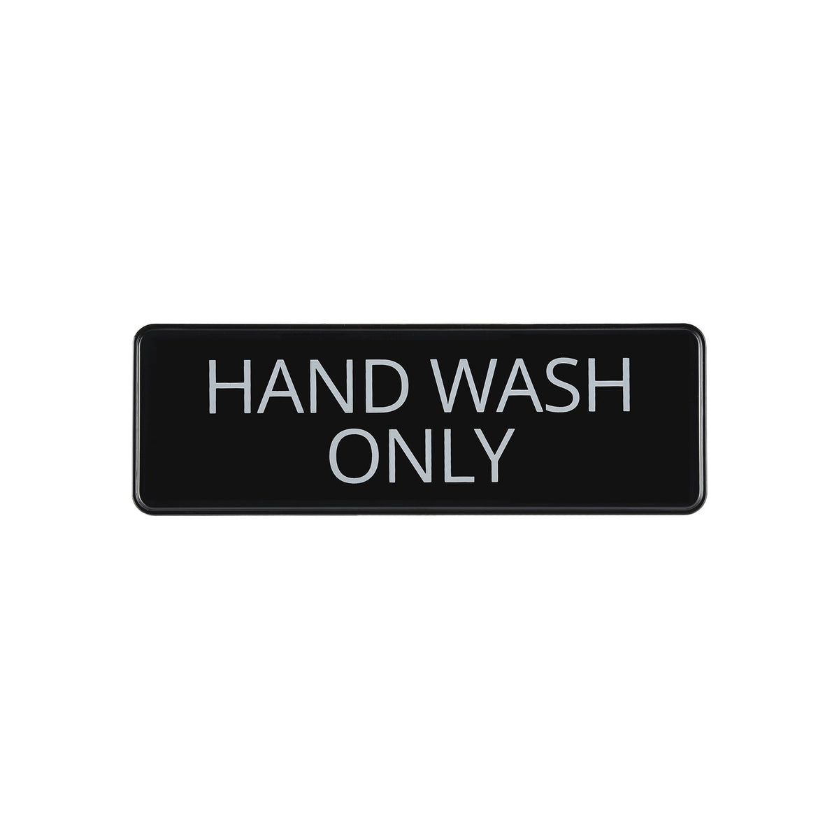 CAC China SCE3-HW06 9" x 3" Hand Wash Only Sign Product Image