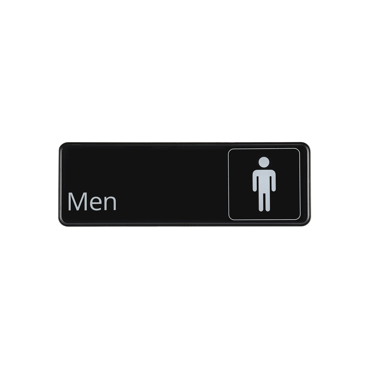 CAC China SCE3-MN26 9" x 3" English Men Restroom Sign Product Image