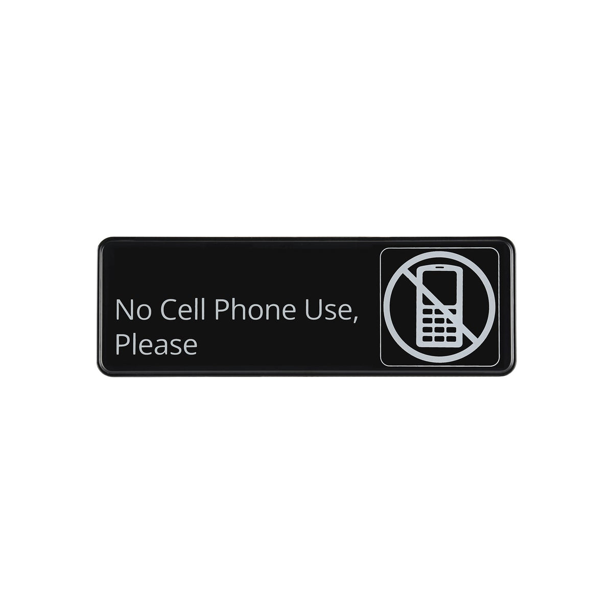 CAC China SCE3-NC15 9" x 3" No Cell Phone Use Sign Product Image