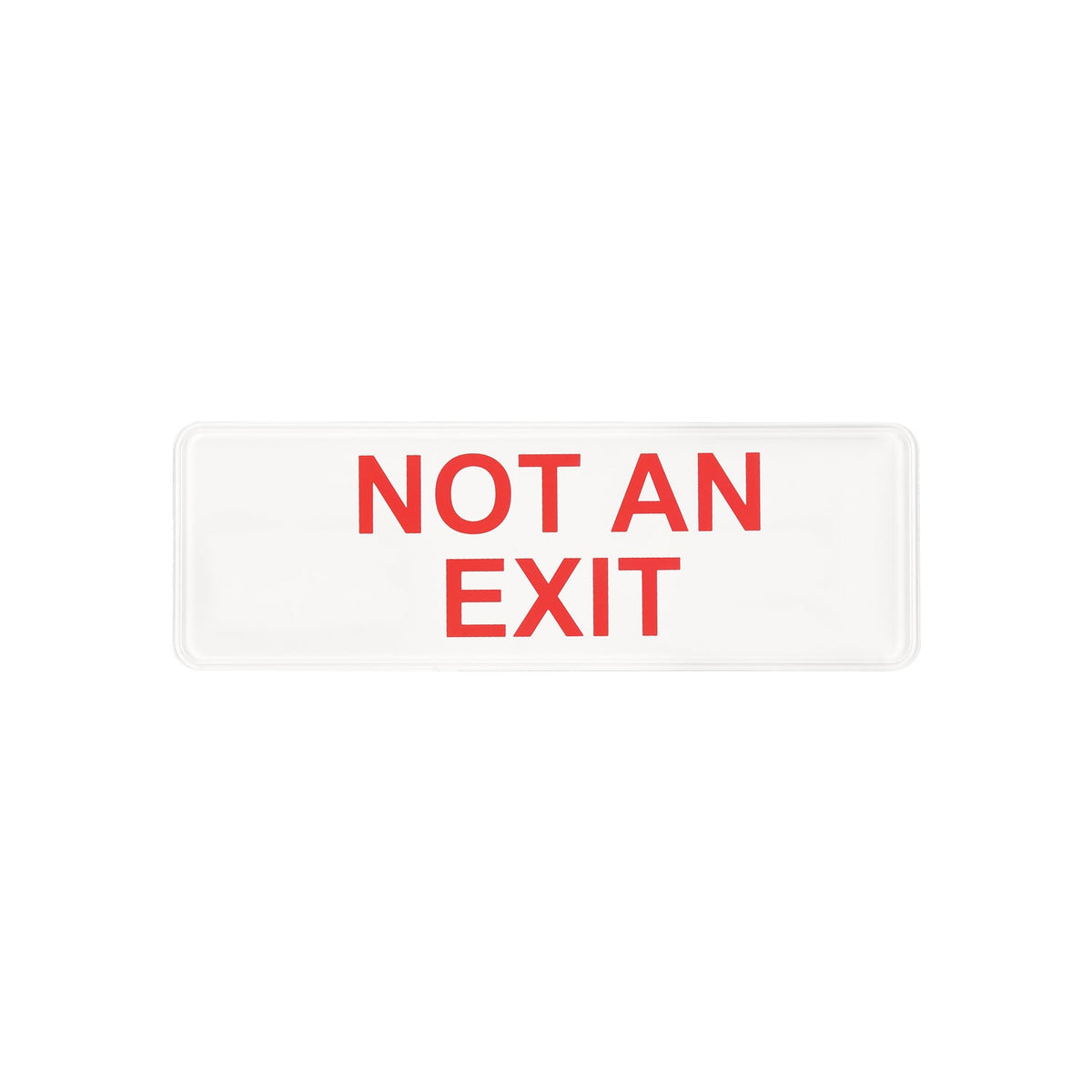 CAC China SCE3-NE19 9" x 3" Not an Exit Sign, White Product Image