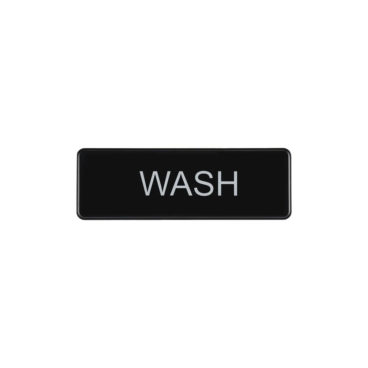 CAC China SCE3-WS07 9" x 3" English Wash Station Sign Product Image