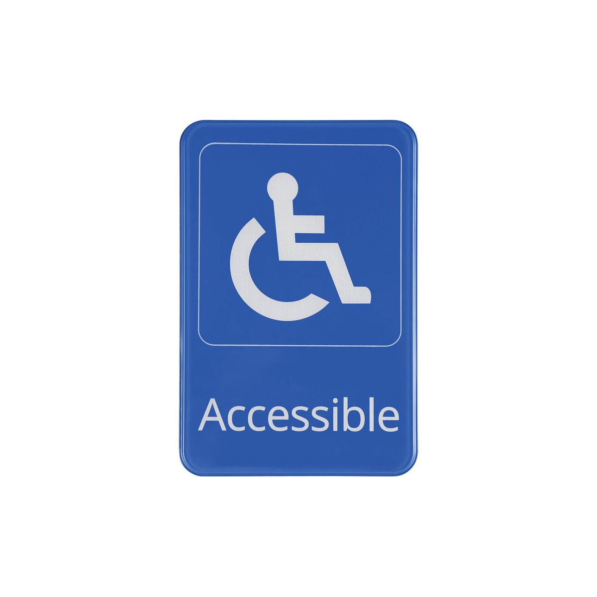 CAC China SCE9-AC06 6" x 9" Blue Accessible Sign Product Image