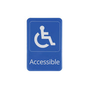 CAC China SCE9-AC06 6" x 9" Blue Accessible Sign Product Image