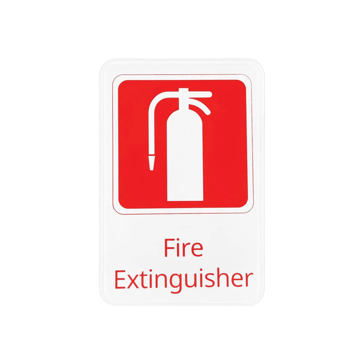 CAC China SCE9-FE03 6" x 9" Fire Extinguisher Sign, White Product Image