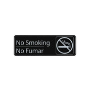 CAC China SCS3-NM06 9" x 3" Bilingual No Smoking Sign Product Image