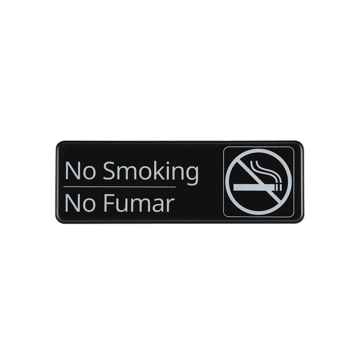 CAC China SCS3-NM06 9" x 3" Bilingual No Smoking Sign Product Image