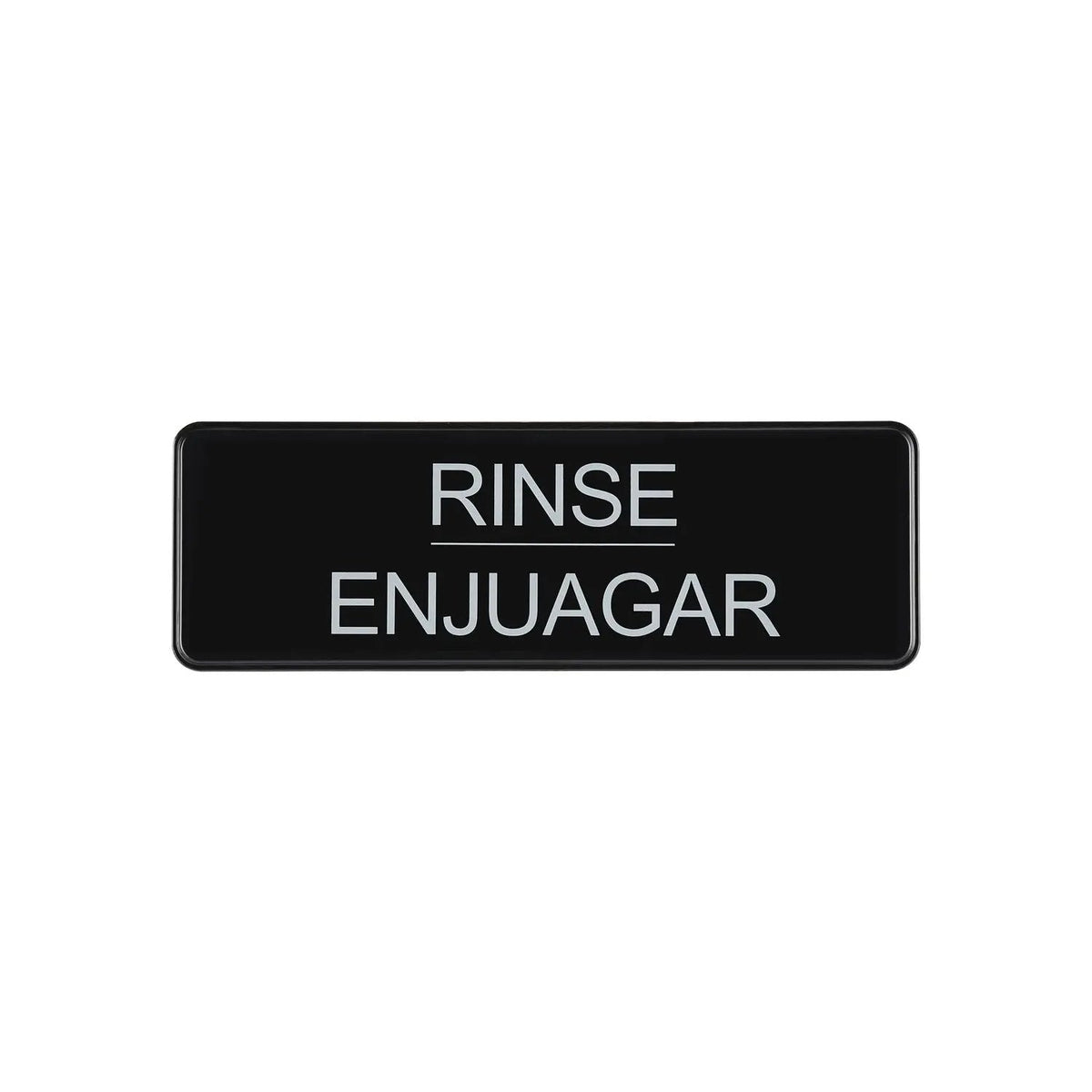 CAC China SCS3-RS04 Sign Compliance EN/Span. Rinse 9x3"H Case Pack of 12/144 by CAC China (cac-china-scs3-rs04-sign-compliance-en-span-rinse-9x3h-case-pack-of-12-144)