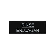 CAC China SCS3-RS04 Sign Compliance EN/Span. Rinse 9x3"H Case Pack of 12/144 by CAC China (cac-china-scs3-rs04-sign-compliance-en-span-rinse-9x3h-case-pack-of-12-144)