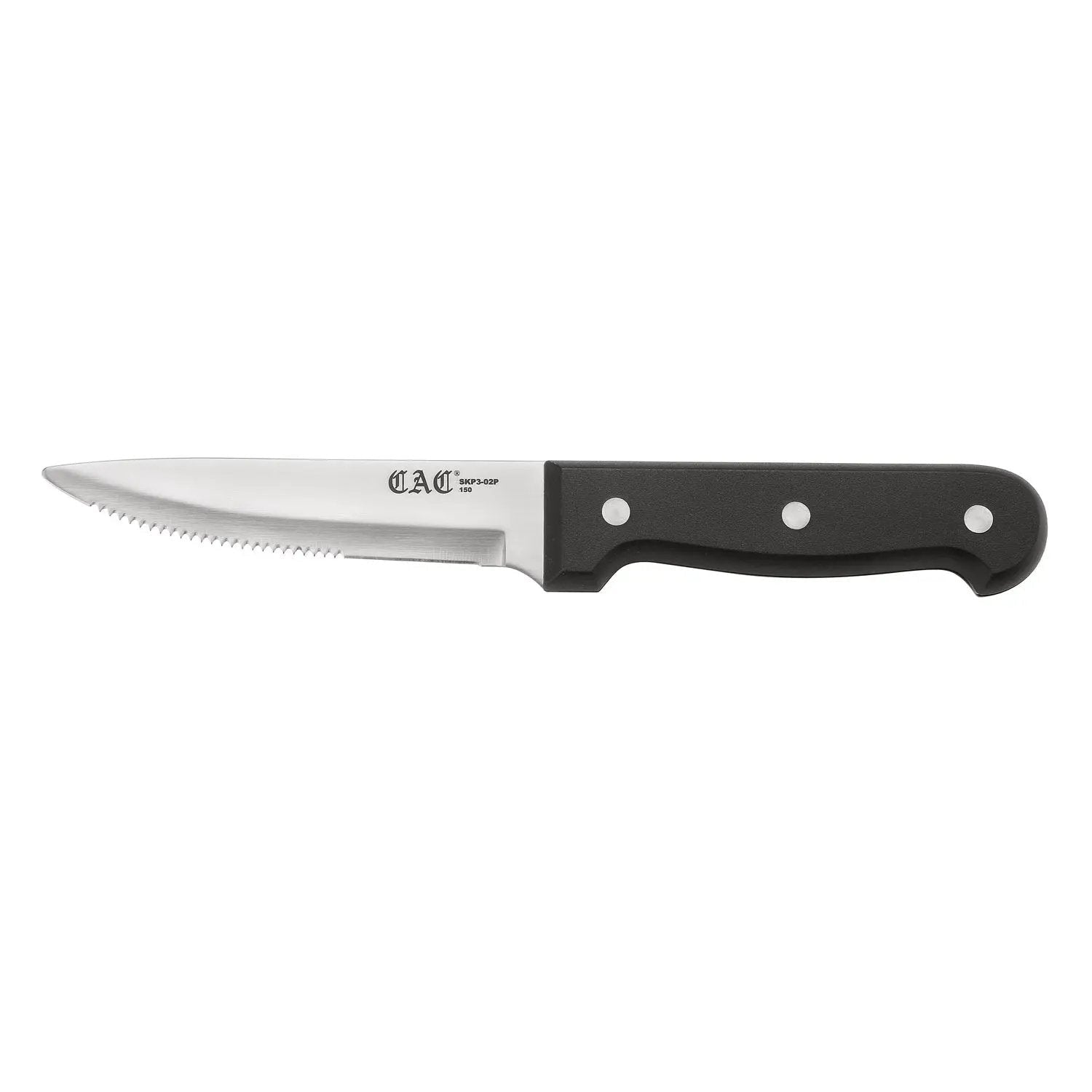 CAC China SKP3-02P Knife Steak Jumbo Pointed Tip Plastic Hdl 5" Case Pack of 6/12 by CAC China (cac-china-skp3-02p-knife-steak-jumbo-pointed-tip-plastic-hdl-5-case-pack-of-6-12)