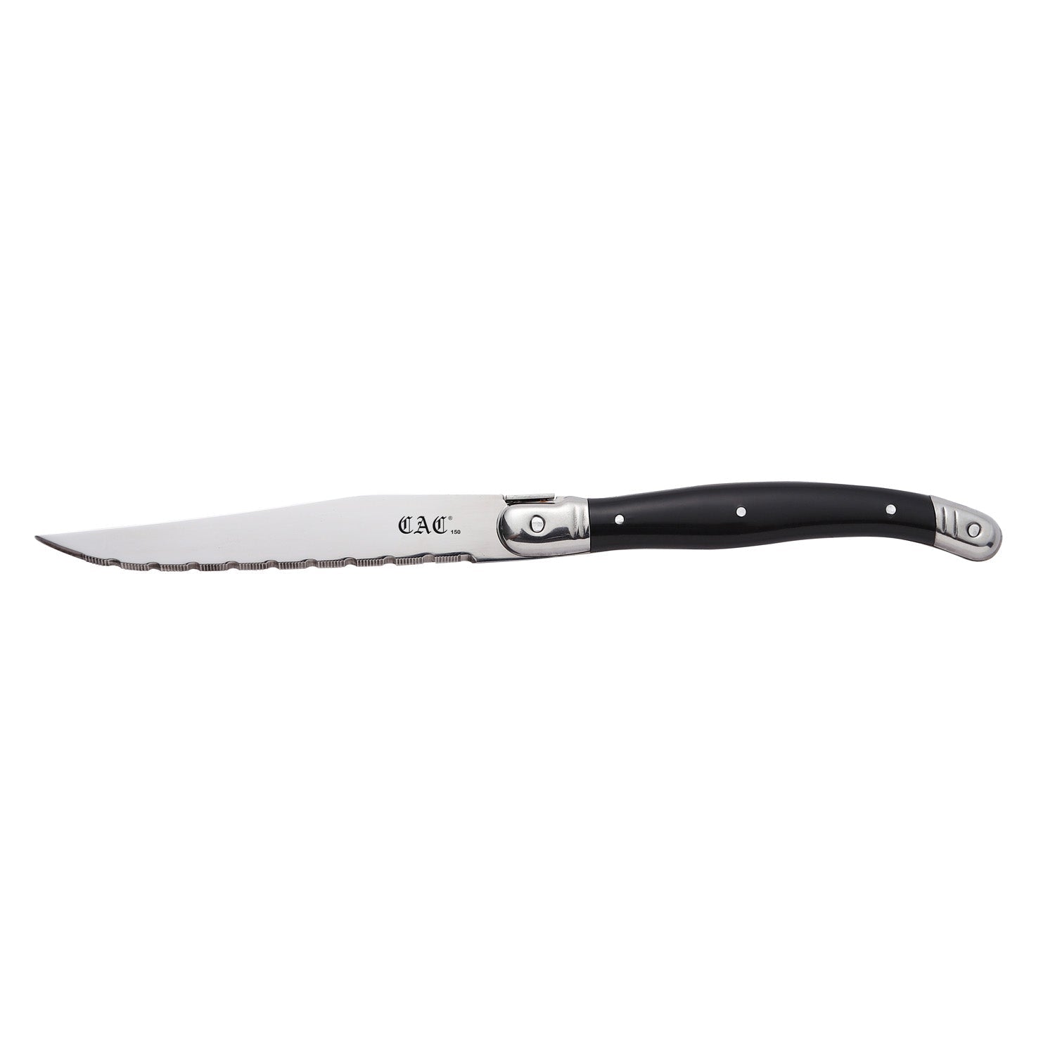 CAC China SKP3-03PF Knife Steak Slim Euro Pointed Tip Full Tang Plastic Hdl 4-1/2" Case Pack of 1/24 by CAC China (cac-china-skp3-03pf-knife-steak-slim-euro-pointed-tip-full-tang-plastic-hdl-4-1-2-case-pack-of-1-24)