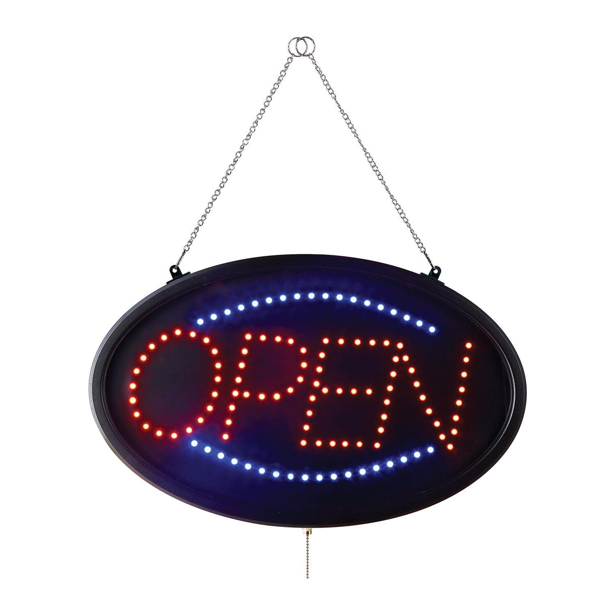 CAC China SLED-OP02 Oval LED Open Sign with 3 Modes Product Image