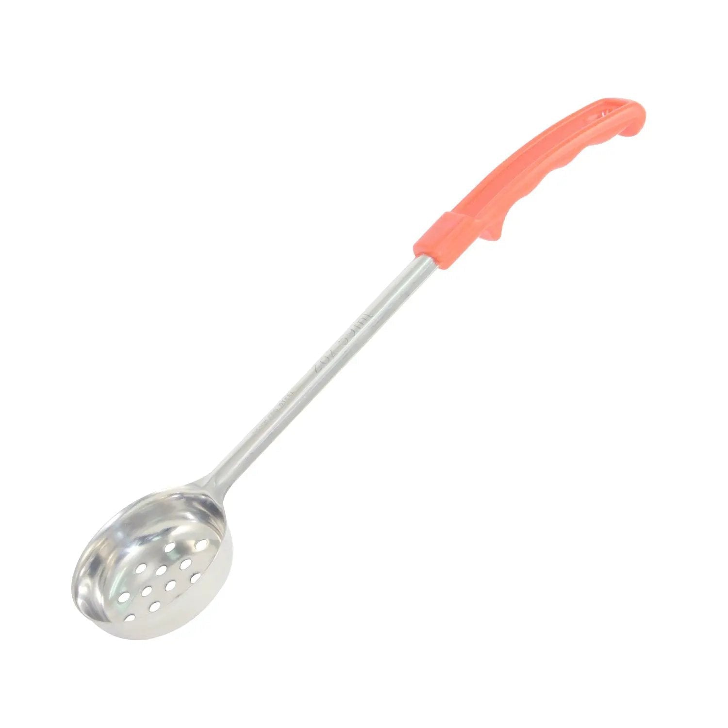 CAC China SPCP-2RD Portion Spoon SS Perf. W/ Red Hdl 2oz Case Pack of 12/72 by CAC China (cac-china-spcp-2rd-portion-spoon-ss-perf-w-red-hdl-2oz-case-pack-of-12-72)