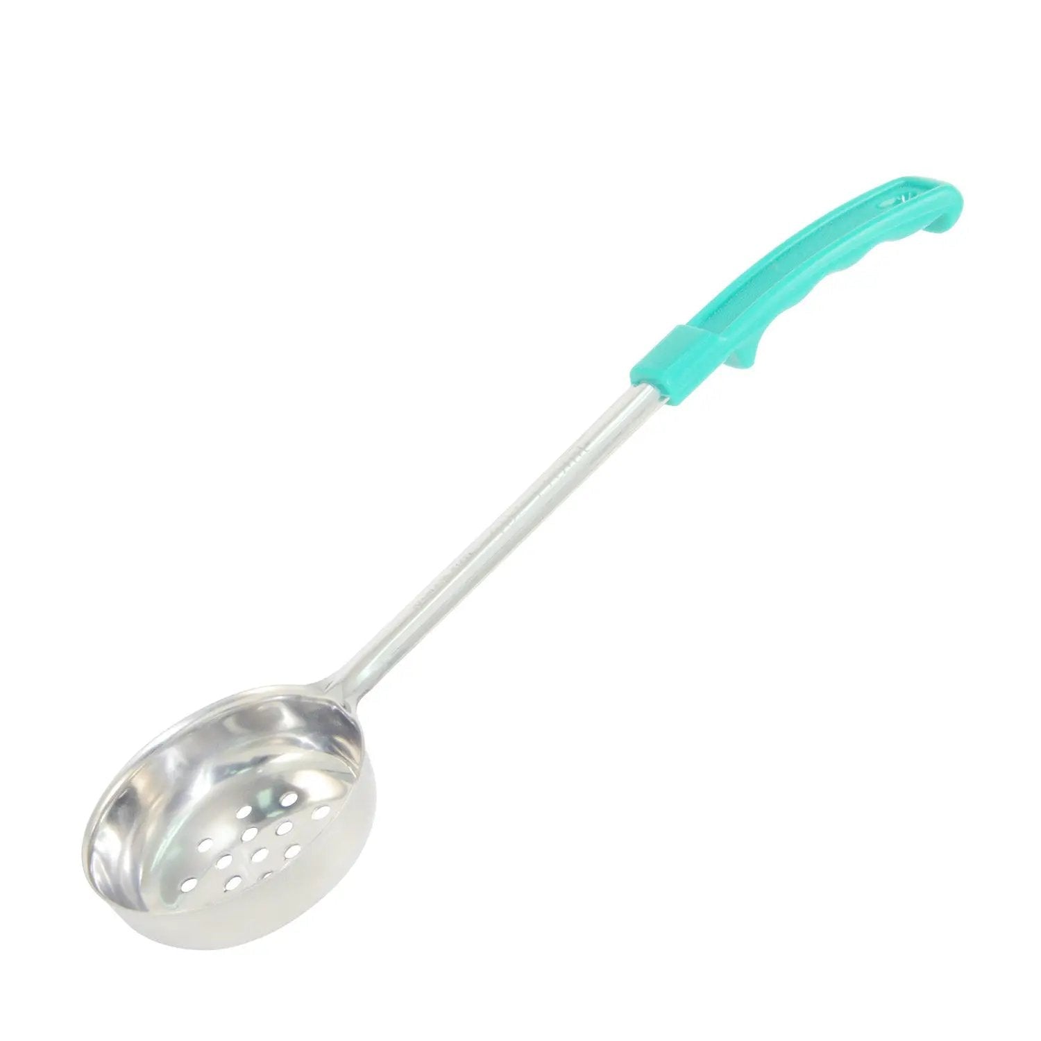CAC China SPCP-4GN Portion Spoon SS Perf. W/ Green Hdl 4oz Case Pack of 12/72 by CAC China (cac-china-spcp-4gn-portion-spoon-ss-perf-w-green-hdl-4oz-case-pack-of-12-72)