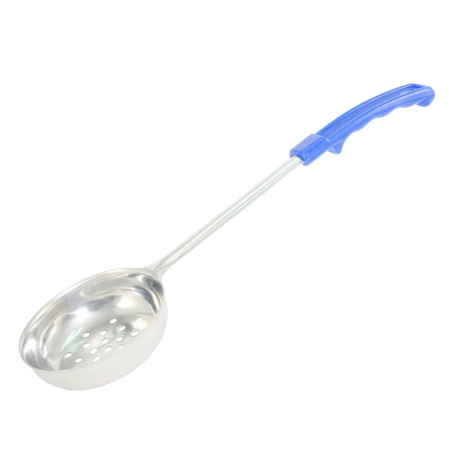 CAC China SPCP-8BL Portion Spoon SS Perf. W/ Blue Hdl 8oz Case Pack of 12/72 by CAC China (cac-china-spcp-8bl-portion-spoon-ss-perf-w-blue-hdl-8oz-case-pack-of-12-72)