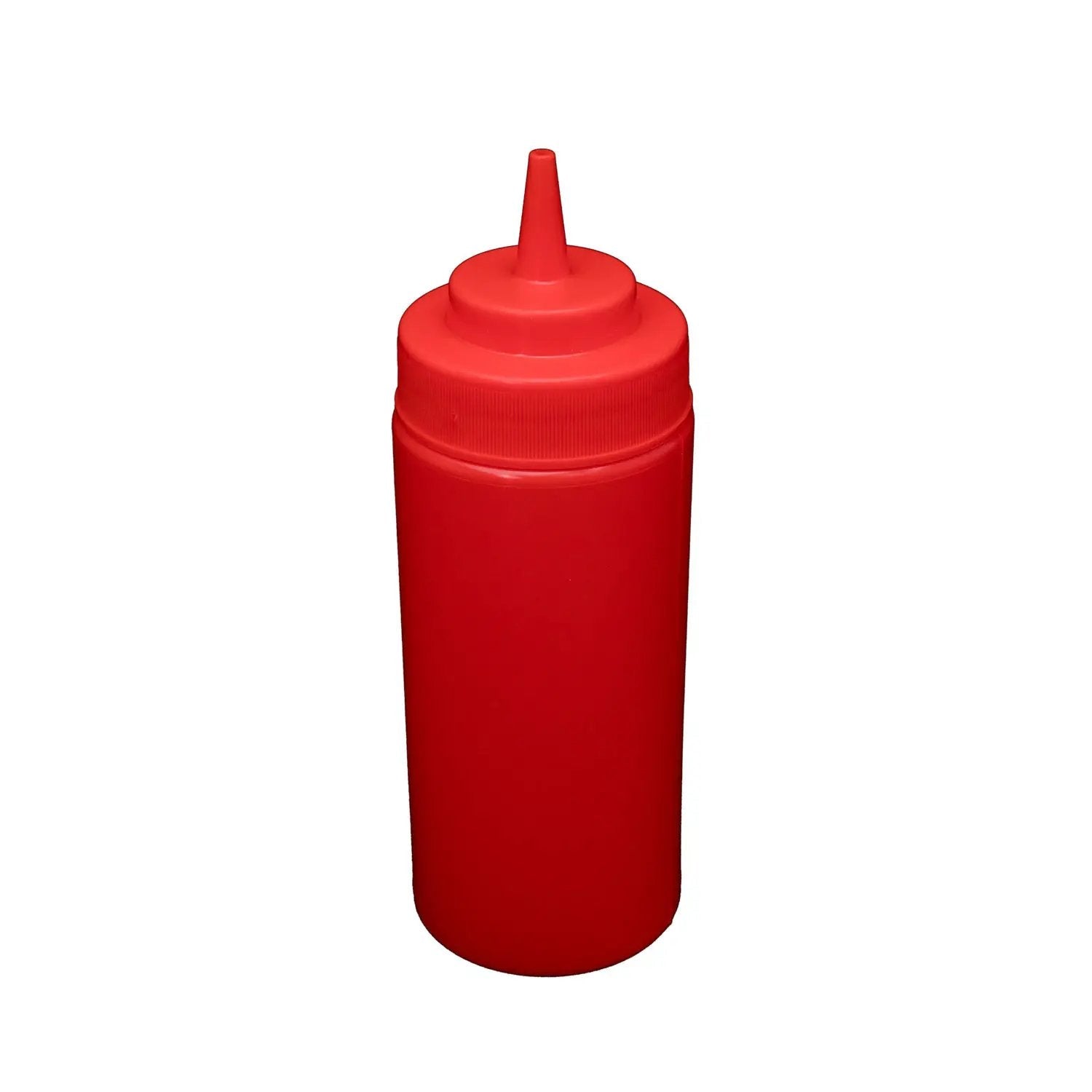 CAC China SQBT-W-16R Squeeze Bottle Wide-Mouth Red 16oz Case Pack of 8 by CAC China (cac-china-sqbt-w-16r-squeeze-bottle-wide-mouth-red-16oz-case-pack-of-8)