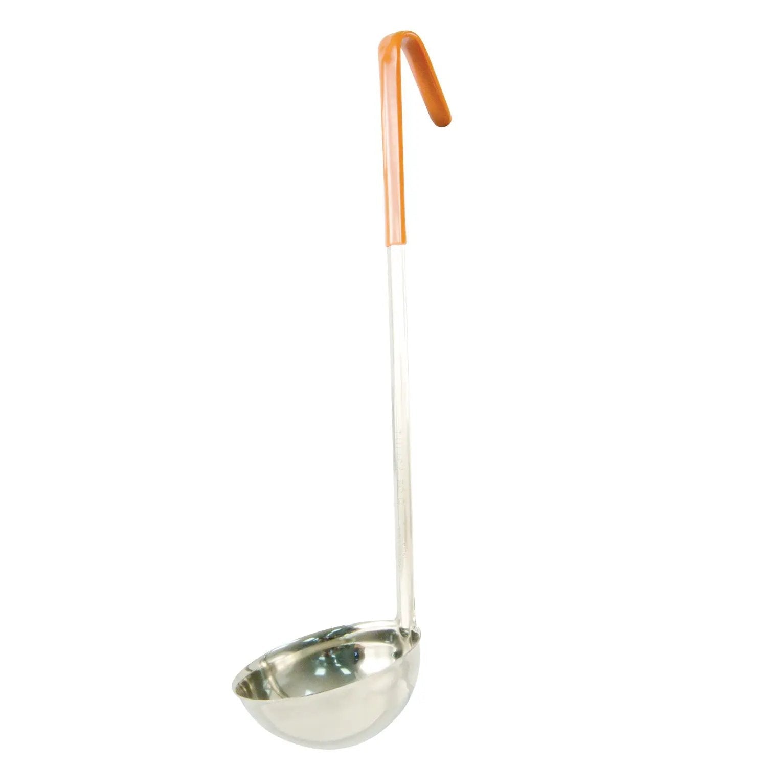 CAC China SSLD-80OR Ladle SS One-Piece W/ Orange Hdl 8oz Case Pack of 12/60 by CAC China (cac-china-ssld-80or-ladle-ss-one-piece-w-orange-hdl-8oz-case-pack-of-12-60)