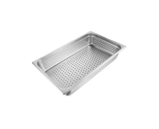 CAC China SSPF-24-4P Steam Pan SS 1/1 24Ga. Perf. 4" Case Pack of 6/12 by CAC China (cac-china-sspf-24-4p-steam-pan-ss-1-1-24ga-perf-4-case-pack-of-6-12)
