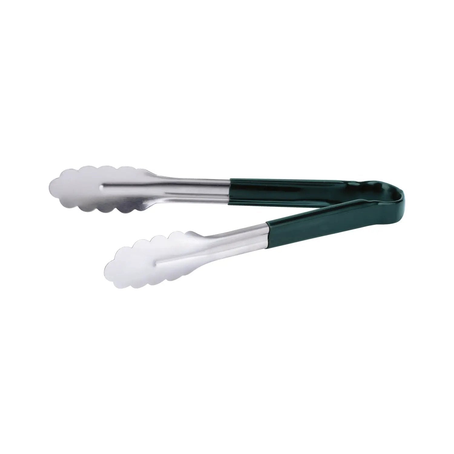 CAC China STCH-10GN Tong SS W/ Green Hdl 10" Case Pack of 12/72 by CAC China (cac-china-stch-10gn-tong-ss-w-green-hdl-10-case-pack-of-12-72)